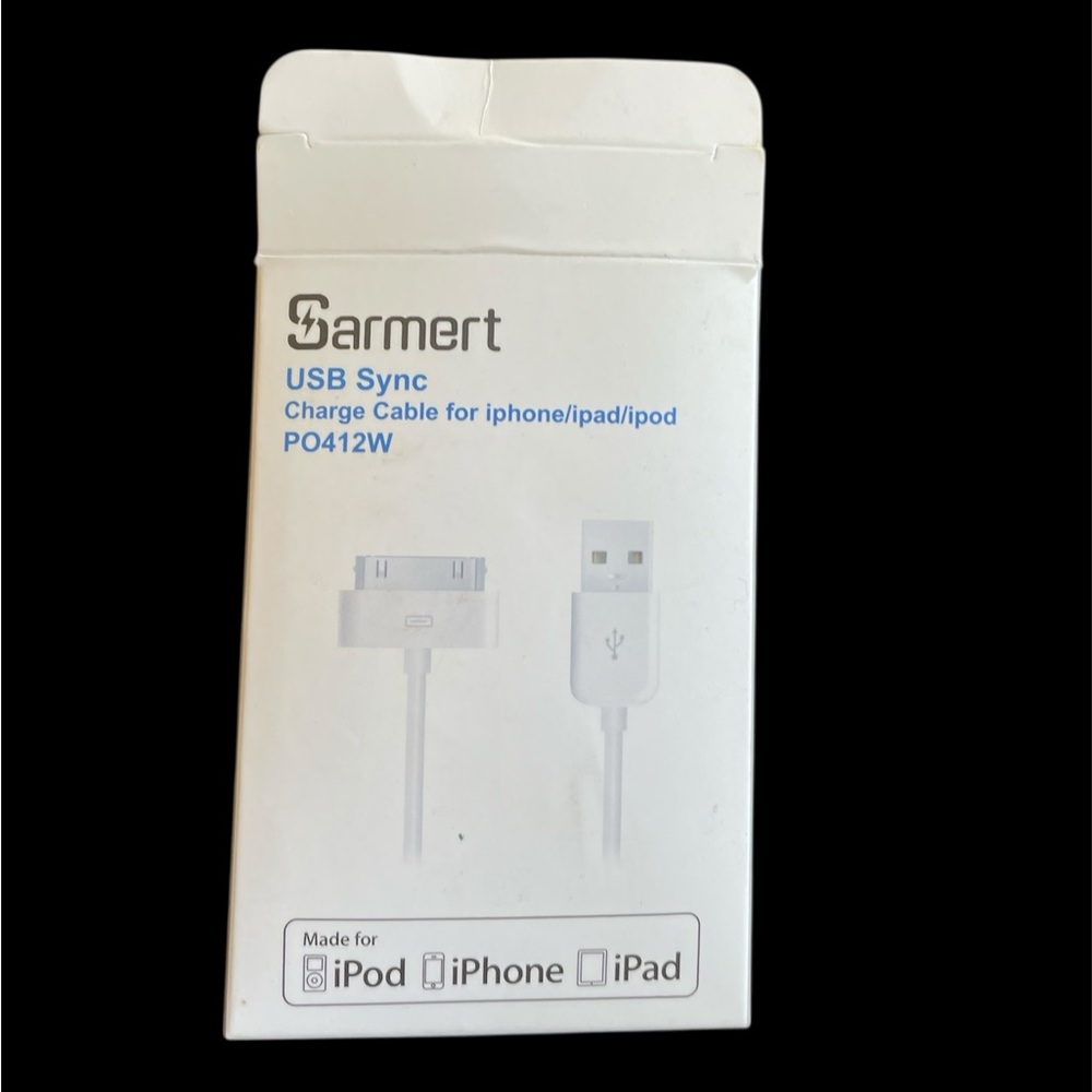 White USB Sync Cable for iPhone/iPad/iPod